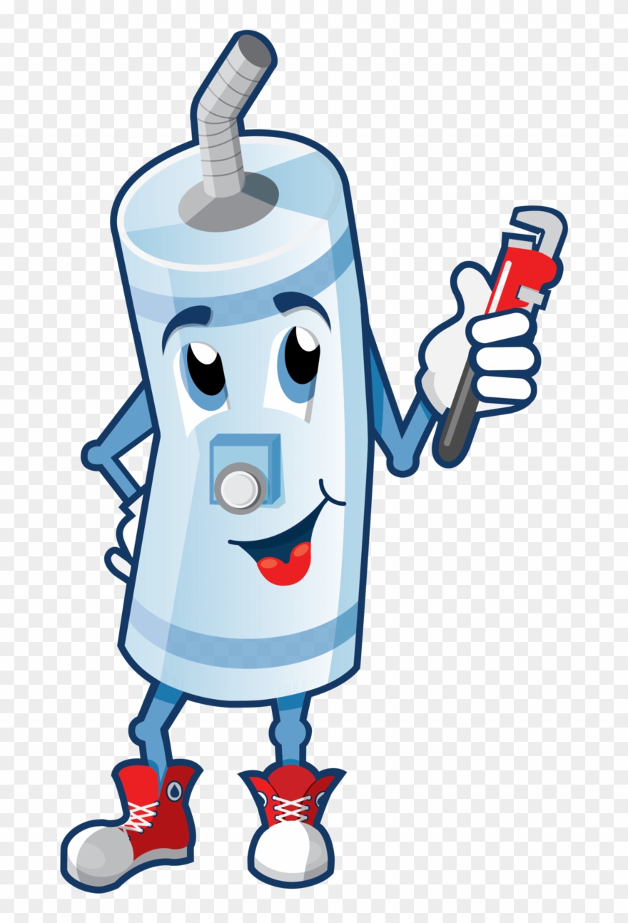 Iverson Wally Waterheater Caricature 300dpi Final Clipart