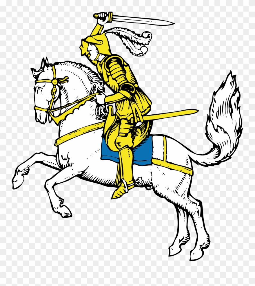 Caused A Civil War - Warrior On Horse Clipart - Png Download