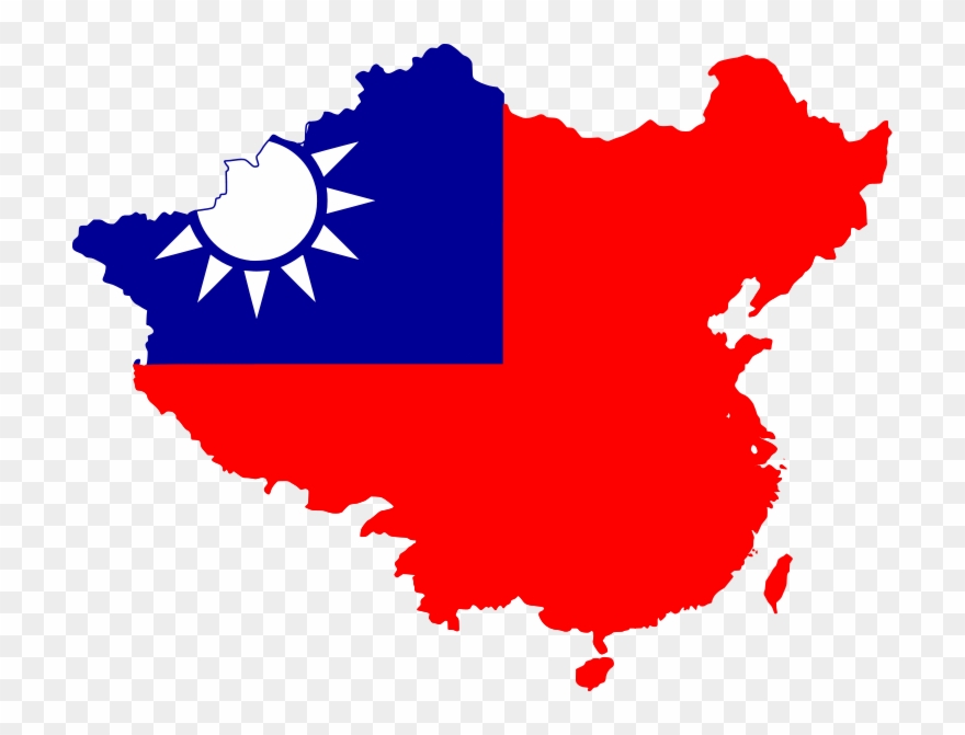 Picture - Republic Of China Flag Map Clipart