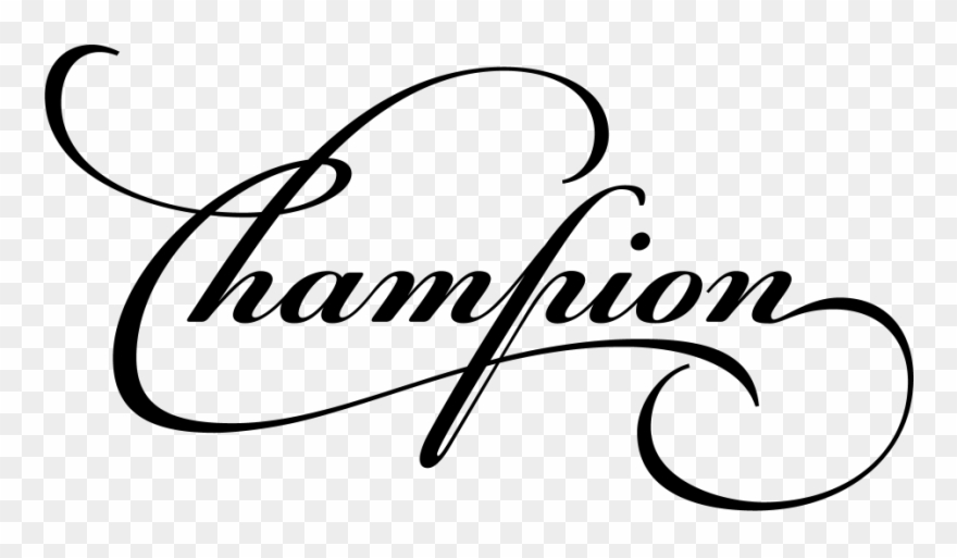 Champion Script Pro - Tipo De Letra Champion Clipart