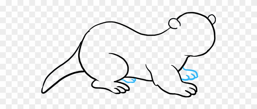 How To Draw Otter - Drawing Clipart