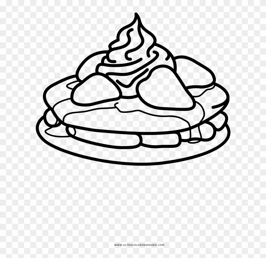 Pancake Coloring Pages Stupendous Manor Give A Pig - Pancake Clipart
