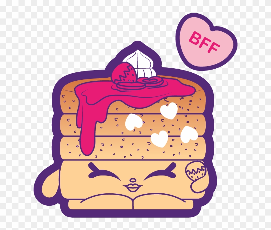 Pancake Clipart Shopkins Character - Shopkins Bubble Gum Sweetheart Candice Candle Candy - Png Download