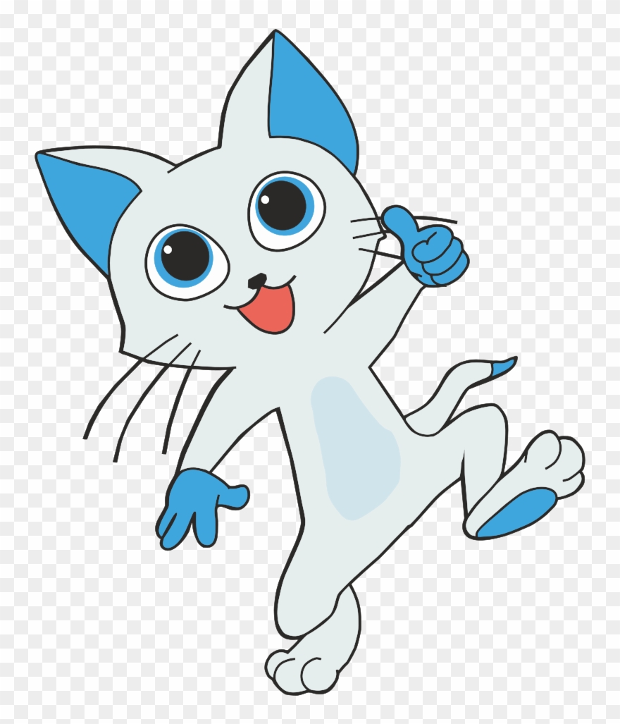 Gray Anthropomorphic Cat - Anthropomorphic Cat Clip Art - Png Download