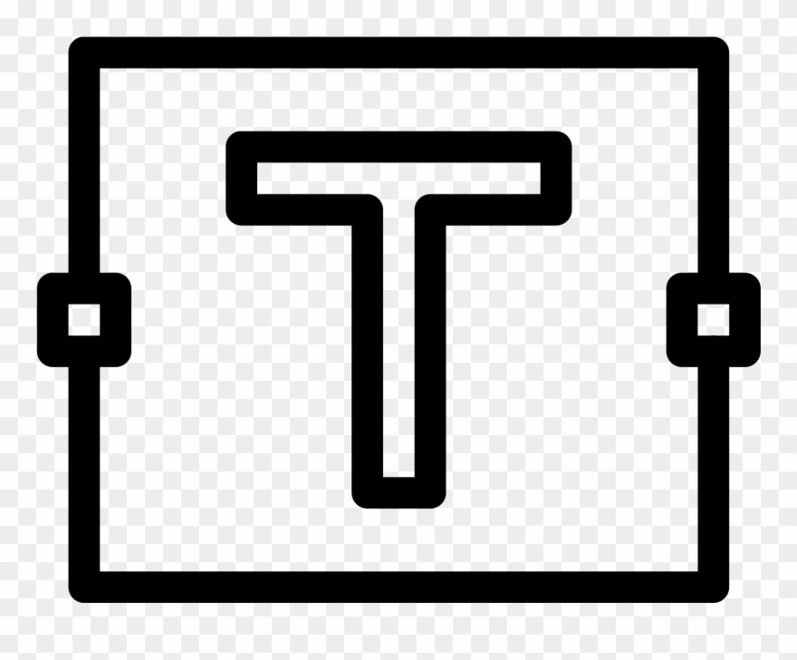 Text Box Icon - Icono Cuadro De Texto Clipart
