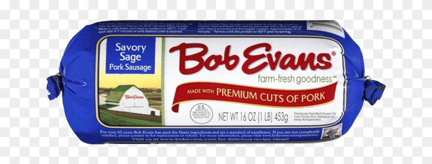 Bob Evans Savory Sage Roll Sausage - Sage Sausage Clipart