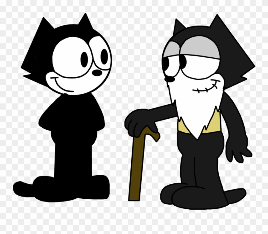 Felix With His Grandfather By Marcospower - Clip Art - Png Download
