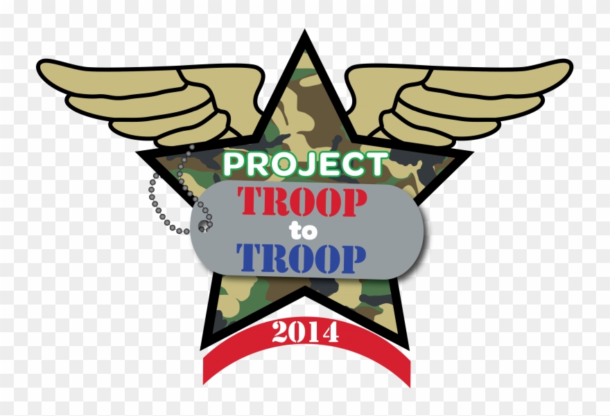 Troop To Troop Patch - Try To Smile Clipart