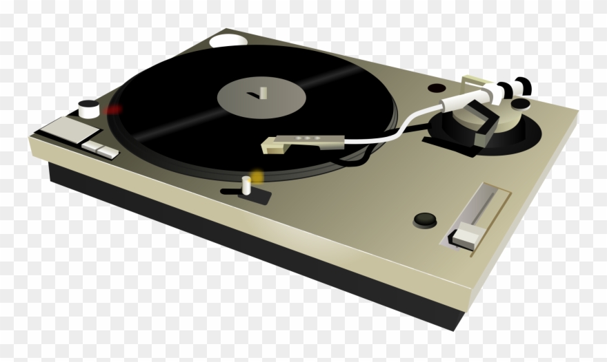 Record Player Clipart Dj Table - Turntable Png Transparent Png