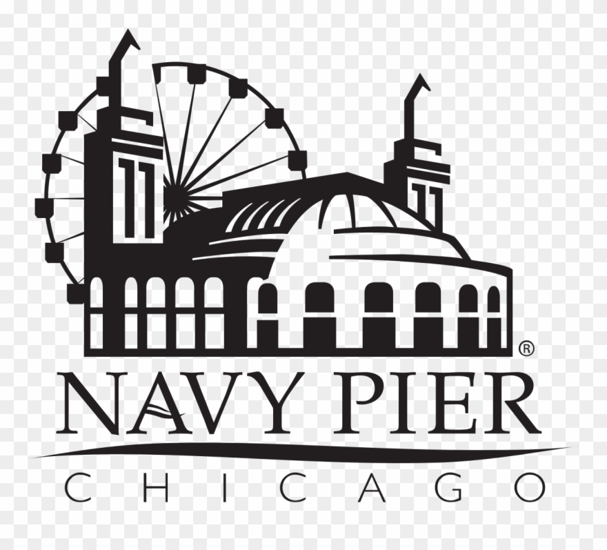 Ferris Wheel Clipart Navy Pier - Navy Pier Chicago Logo - Png Download