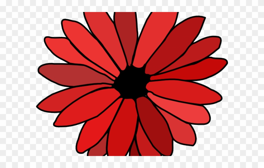 Red Flower Clipart 70 Flower - Red Flower Clip Art - Png Download