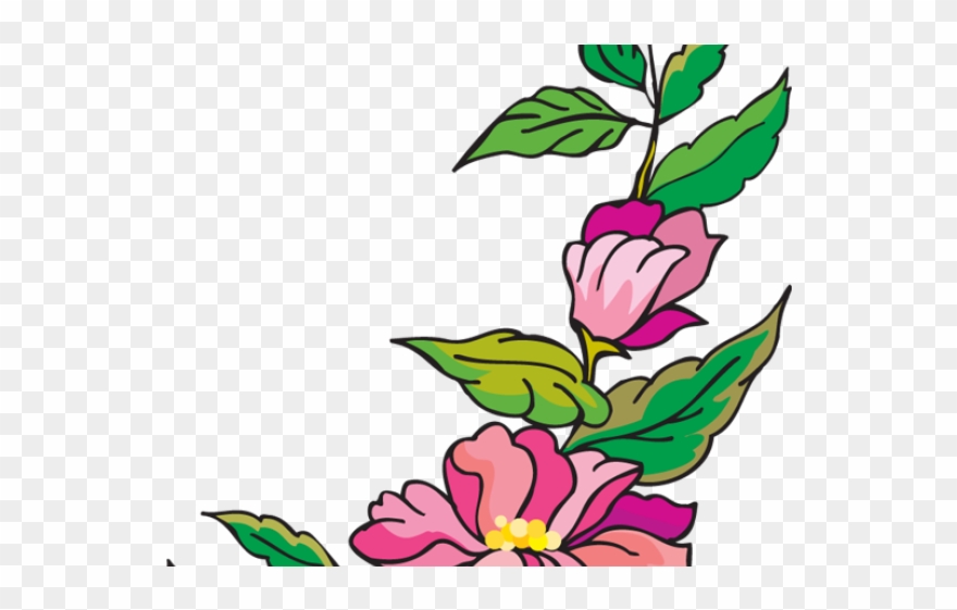 Original - Flower Page Border Design Clipart