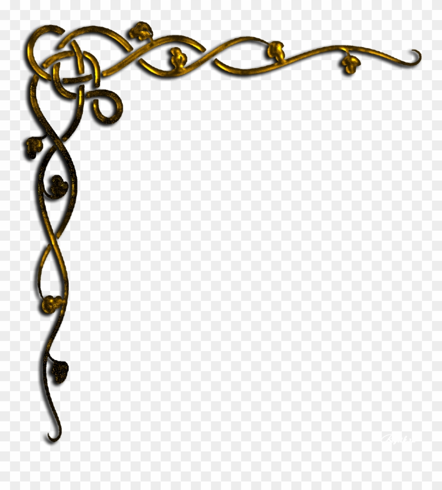 Png Decorative Corners - Border Brown Design Png Clipart