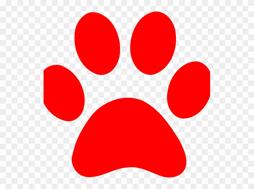 Redpaw Pet Supplies - Dog Paw Red Png Clipart
