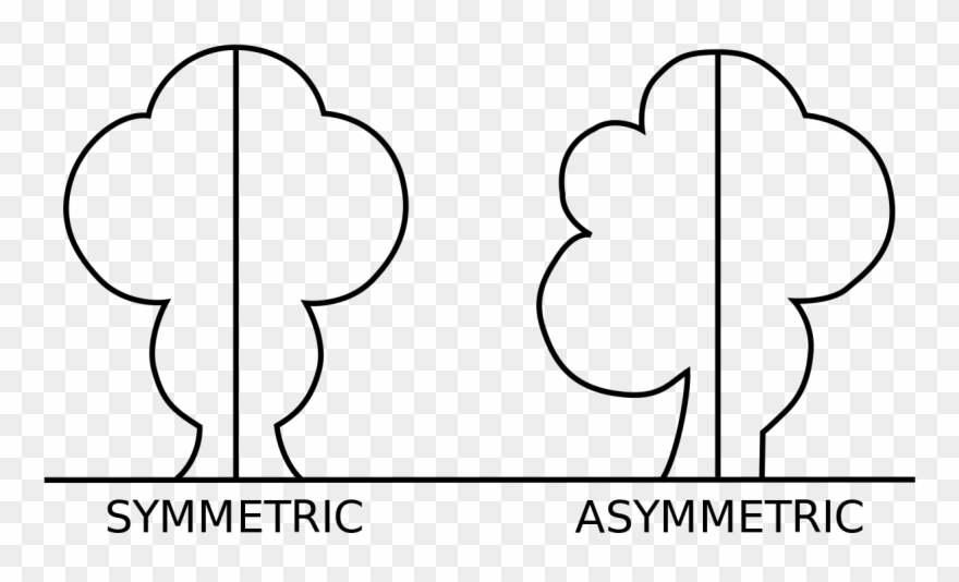 Asymmetric Drawing Geometry Line - Symmetrical And Asymmetrical Shapes Clipart