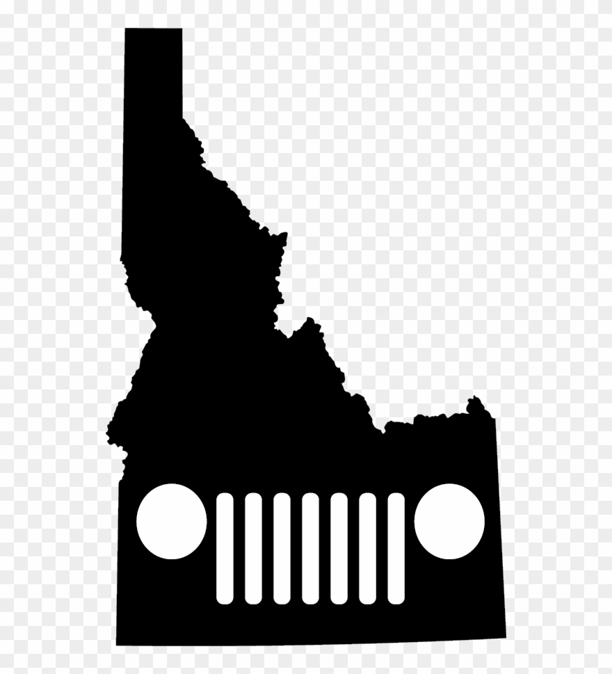 Idaho Grille Decal - Idaho State Clip Art - Png Download