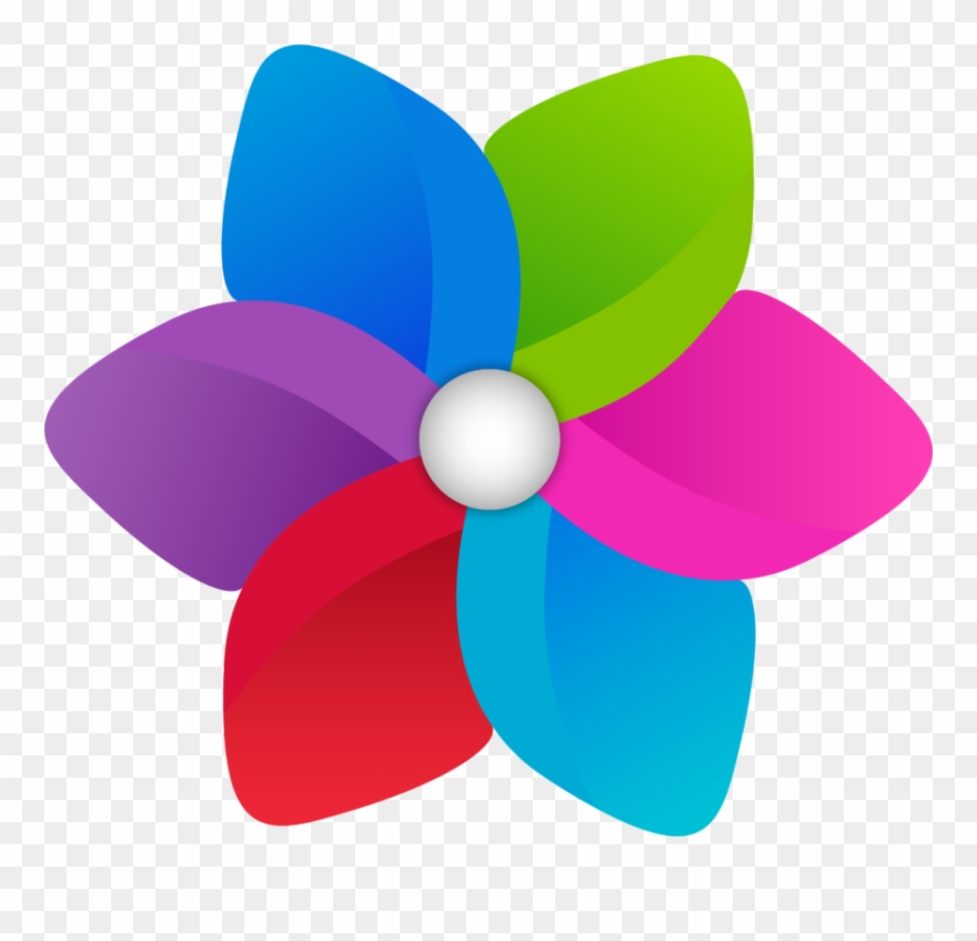 Check Out Our New And Improved Pinwheel Logo Clipart