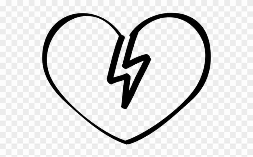 Drawn Headphones Broken Heart - Drawing Clipart