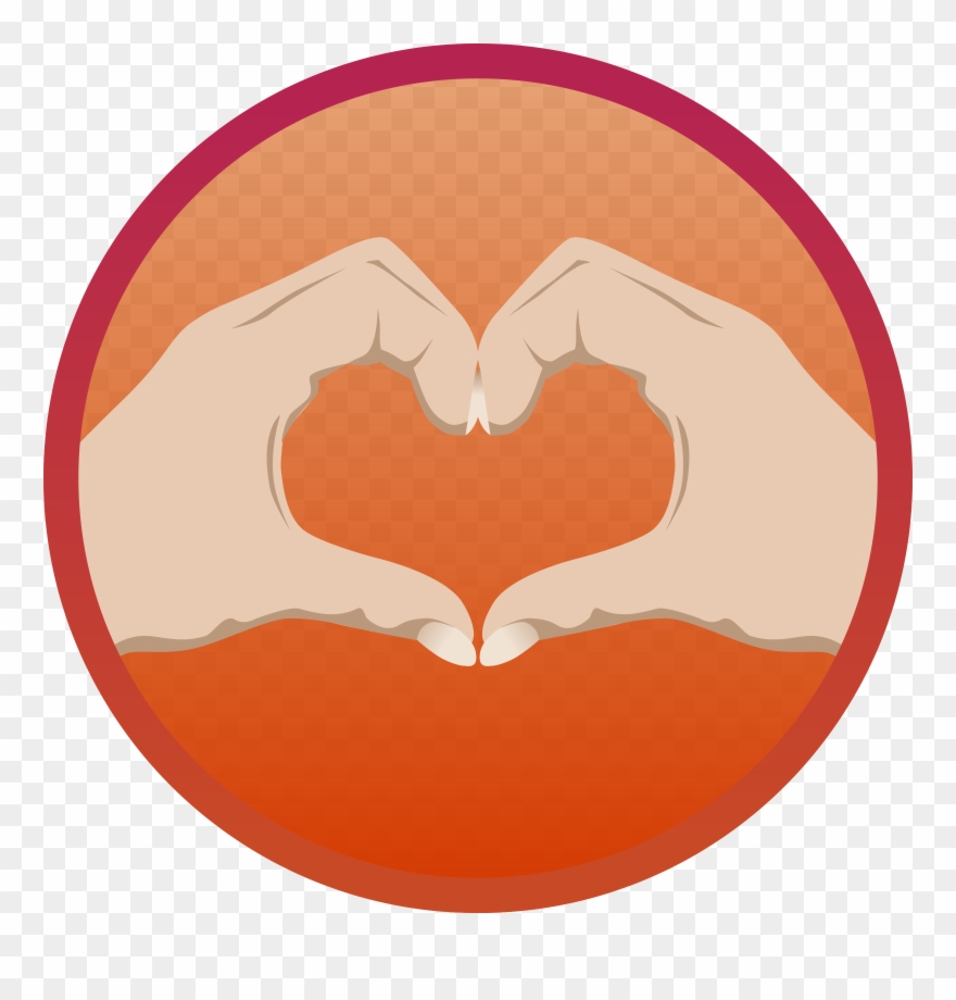 Heart Hand Vector Clipart Image - Mãozinhas Fazendo Formato De Coração Emoji - Png Download