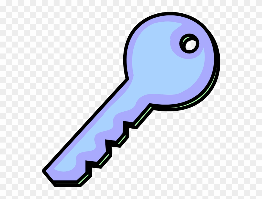 Light Purple Key Clip Art At Clker - Transparent Key Clipart - Png Download