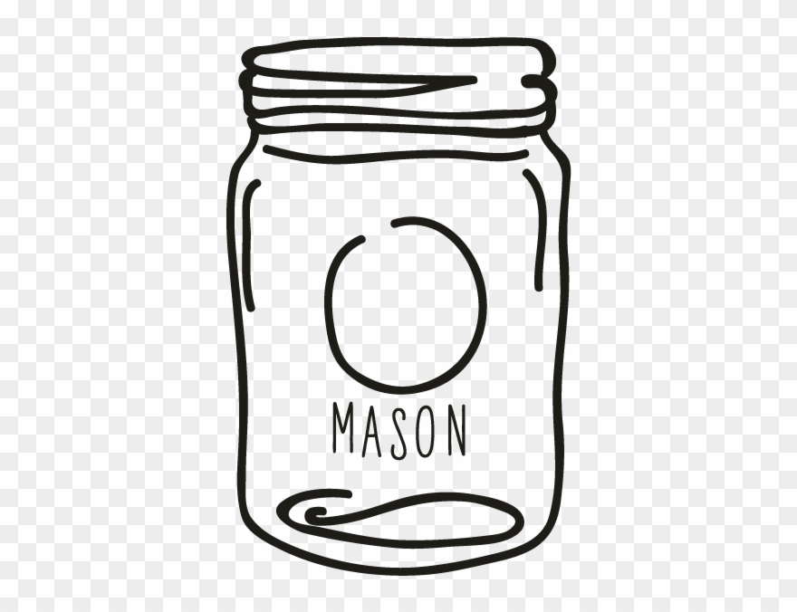 Smock Mason Jar 2 Motif Clipart