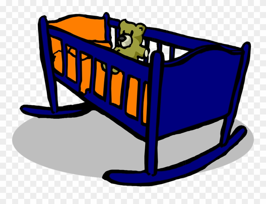 October 25, - Baby Cradle Clip Art - Png Download