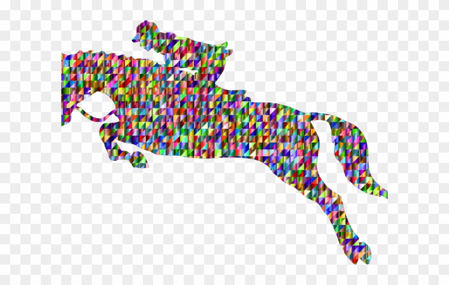 Horse Jumping Clipart - Jumping Horse Icon Transparent - Png Download