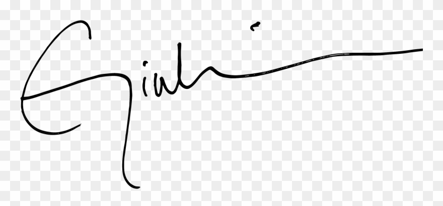 Signature - Line Art Clipart