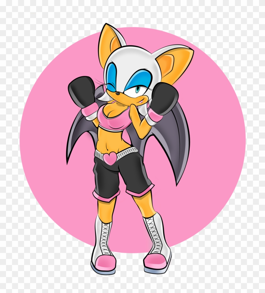 Clip Royalty Free Download Rouge The Boxer By - Bra Rouge The Bat - Png Download