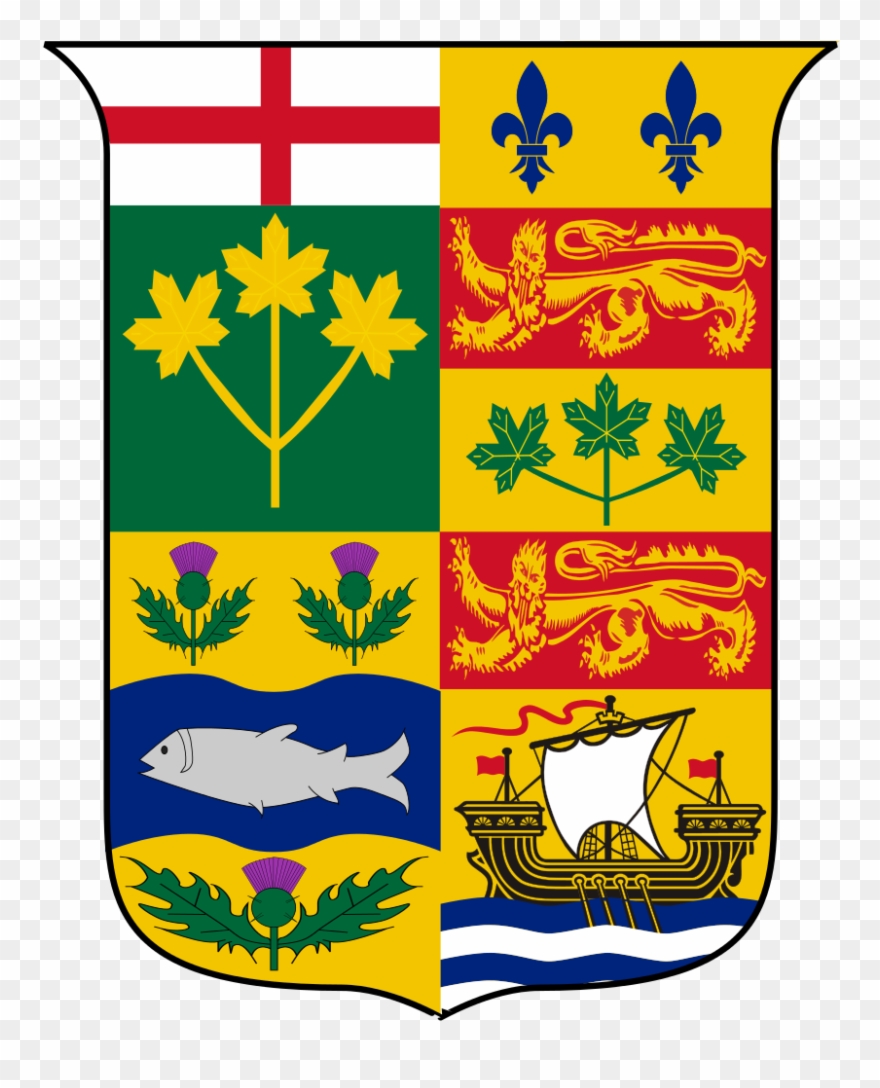 Coat Of Arms Of Canada - Arms Of Canada 1868 Clipart