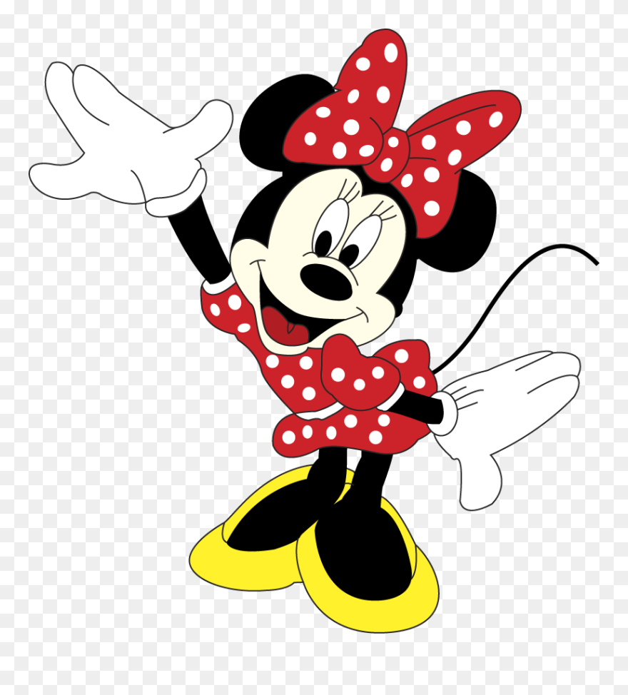 Minnie Mouse Raising Hand Clipart