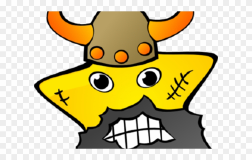 Viking Clipart Public Domain - Viking Yellow Star 1 25 Magnet - Png Download