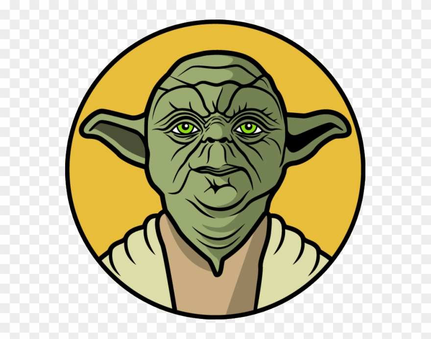If Star Wars Played Basketball - Cartoon Yoda Face Clipart