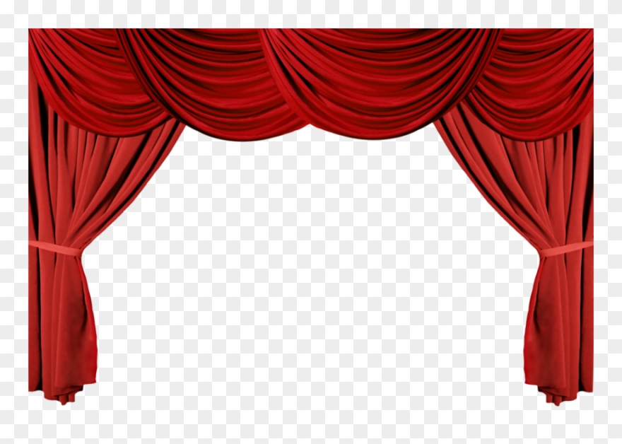 Download Stage Curtains Clipart Theater Drapes And - Stage Curtains - Png Download