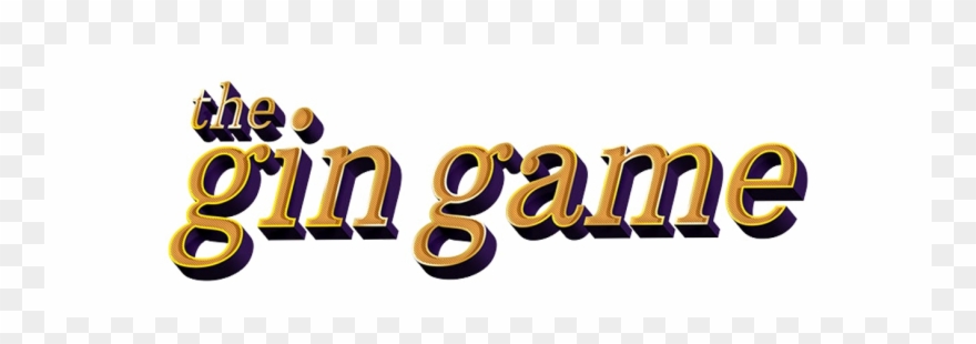 Gin Game - Village Theatre - Calligraphy Clipart
