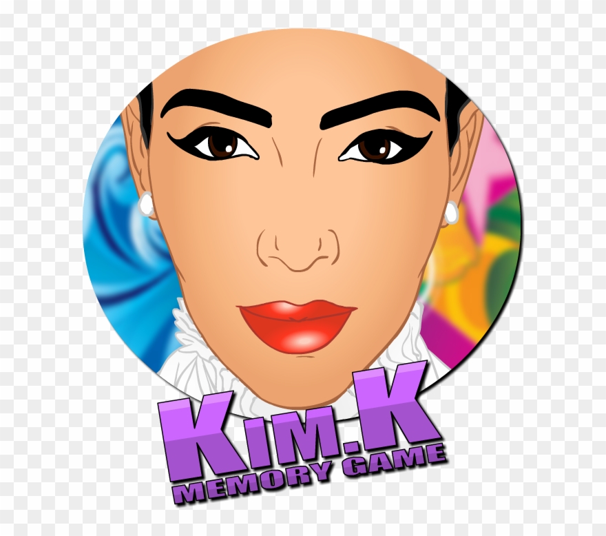 Kim Kardashian Memory Puzzle - Kardashians Art Png Clipart