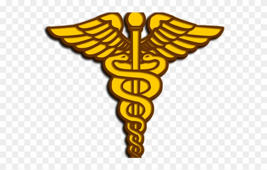 Doctor Symbol Clipart Military Medical - Dental Caduceus - Png Download