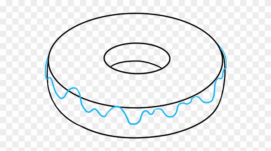 How To Draw Donut - Drawing Clipart