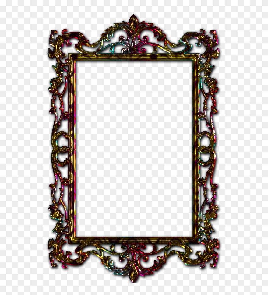 Free Paper, Borders And Frames, Papo, Boarders, Adobe - Decal Guru Antique Picture Frames Wall Decal Clipart