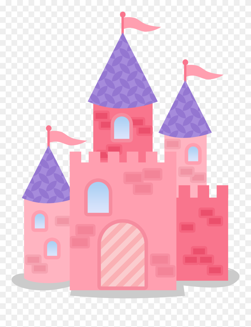 Pink And Purple Castle Castle Vector, Castle Clipart, - Pink And Purple Castle - Png Download
