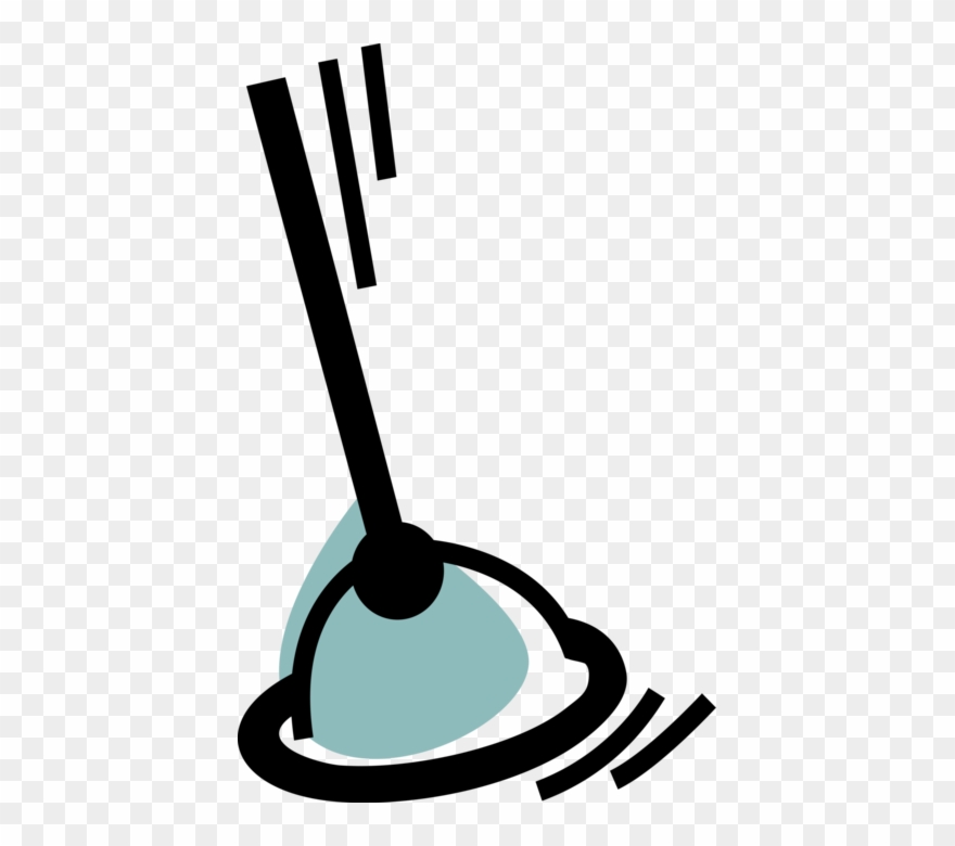 Vector Illustration Of Plumber's Friend Toilet Plunger Clipart