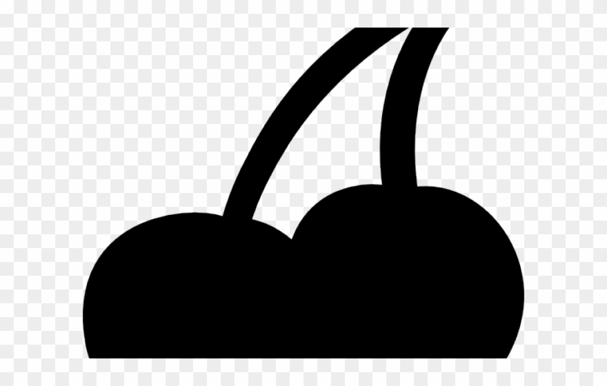 Cherry Cliparts Black - Cherry - Png Download