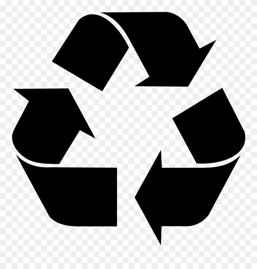 Check, And Double Check, What Can Be Recycled - Recycle Symbol Silhouette Clipart