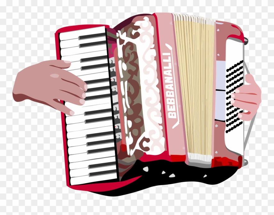 Accordian, Harmonica, Dulcimers And Piano - Air Accordion Original Shirt Clipart
