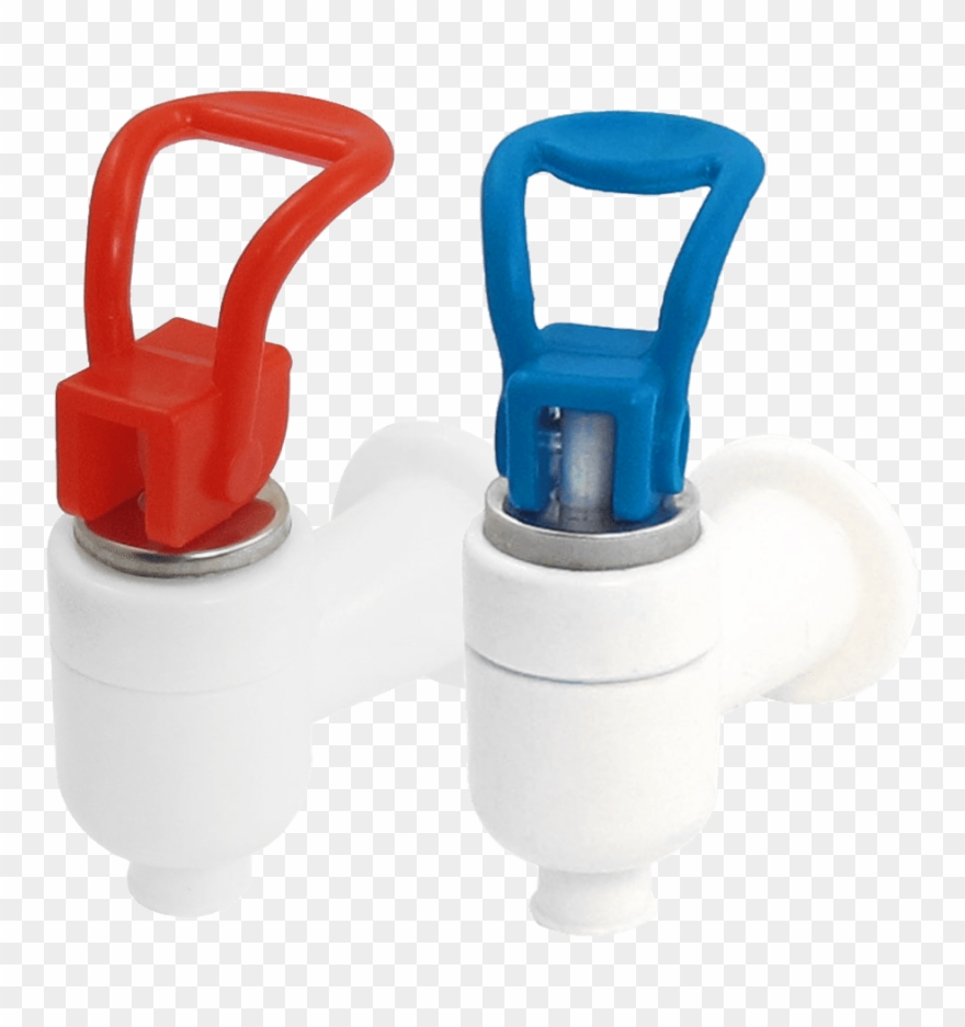 Dispenser Taps Set Red Blue Female Landmark - Blue Hand Push Hot Drink 9mm Exit Tap Faucet For Angel Clipart