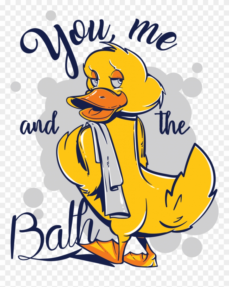 You Me And The Bath Buy T Shirt Design - You Me And The Bath T Shirt Funny Gift Present Duck Clipart