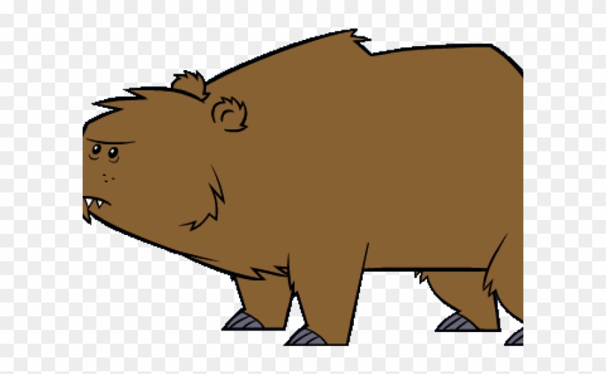 Cute Animated Grizzly Bear Clipart