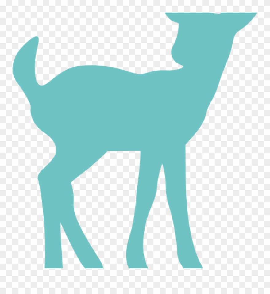 Baby Deer Clip Art Ba Deer Silhouette Clip Art Clipart - Clip Art - Png Download