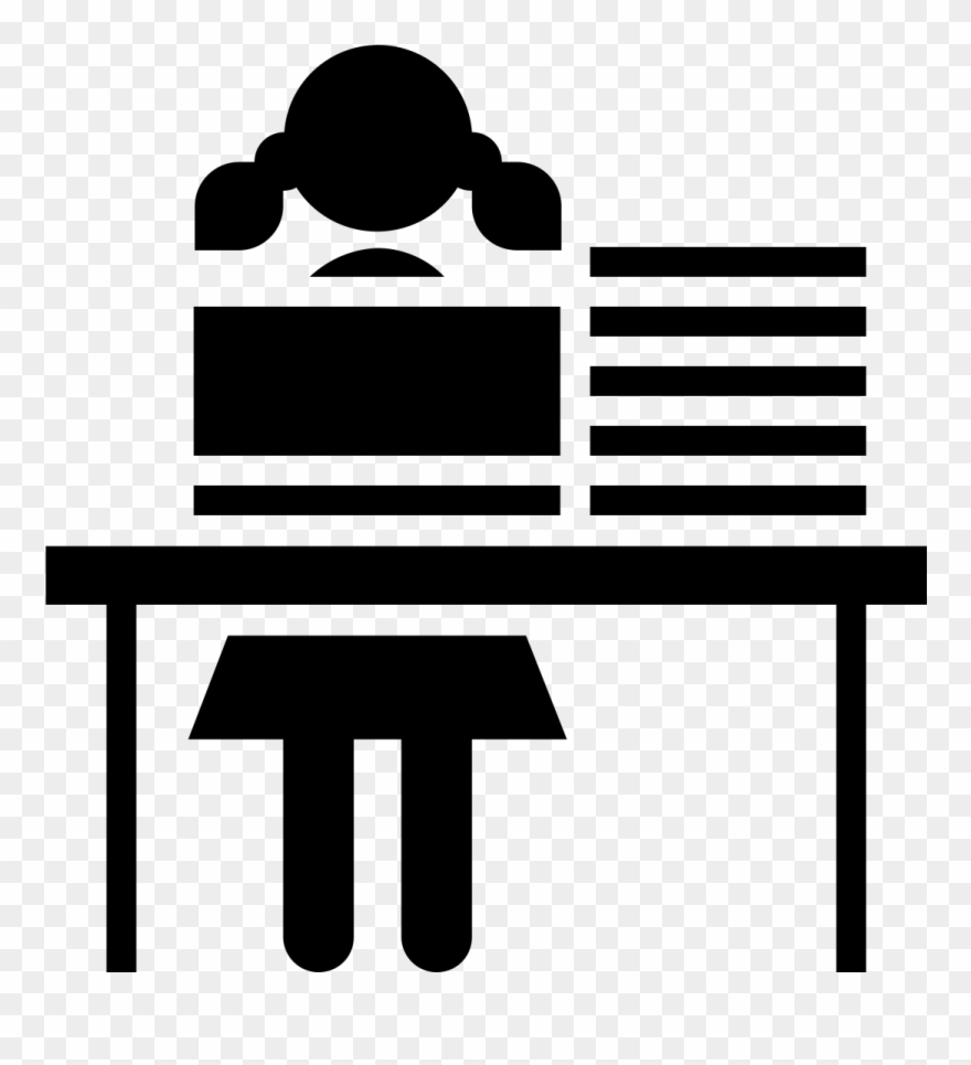 Clipart Writing Finished Work - Women Icon Doing Activity Transparent - Png Download
