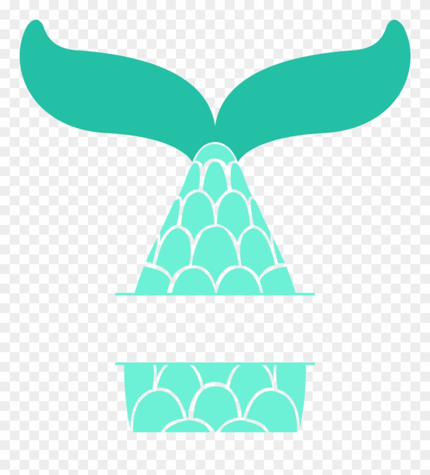 Mermaid Tail - Stencil Clipart